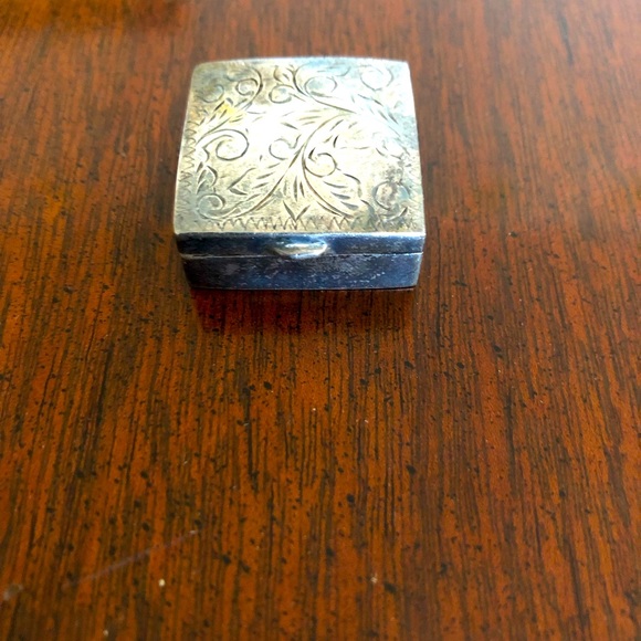 STERLING SILVER Pill Box-Vintage